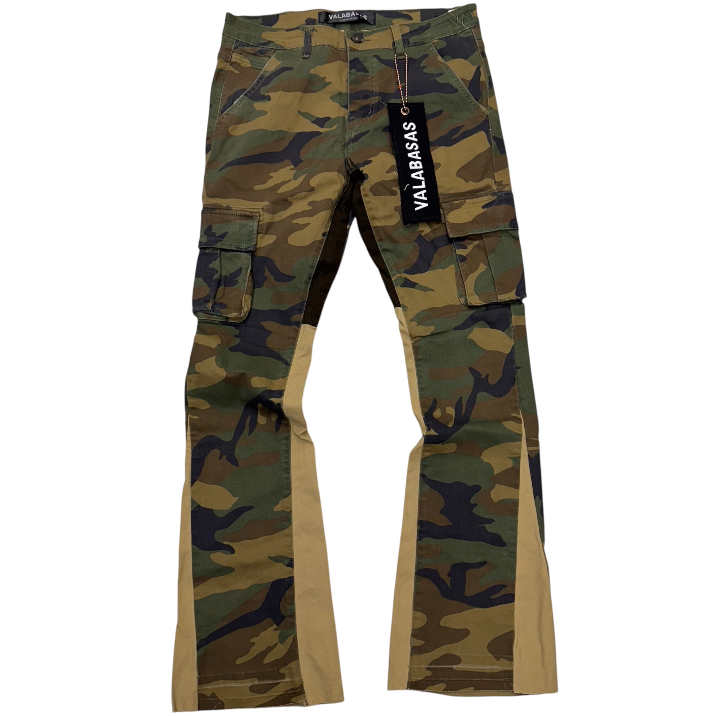 Valabasas Stacked Commander Cargo Denim Army 2198