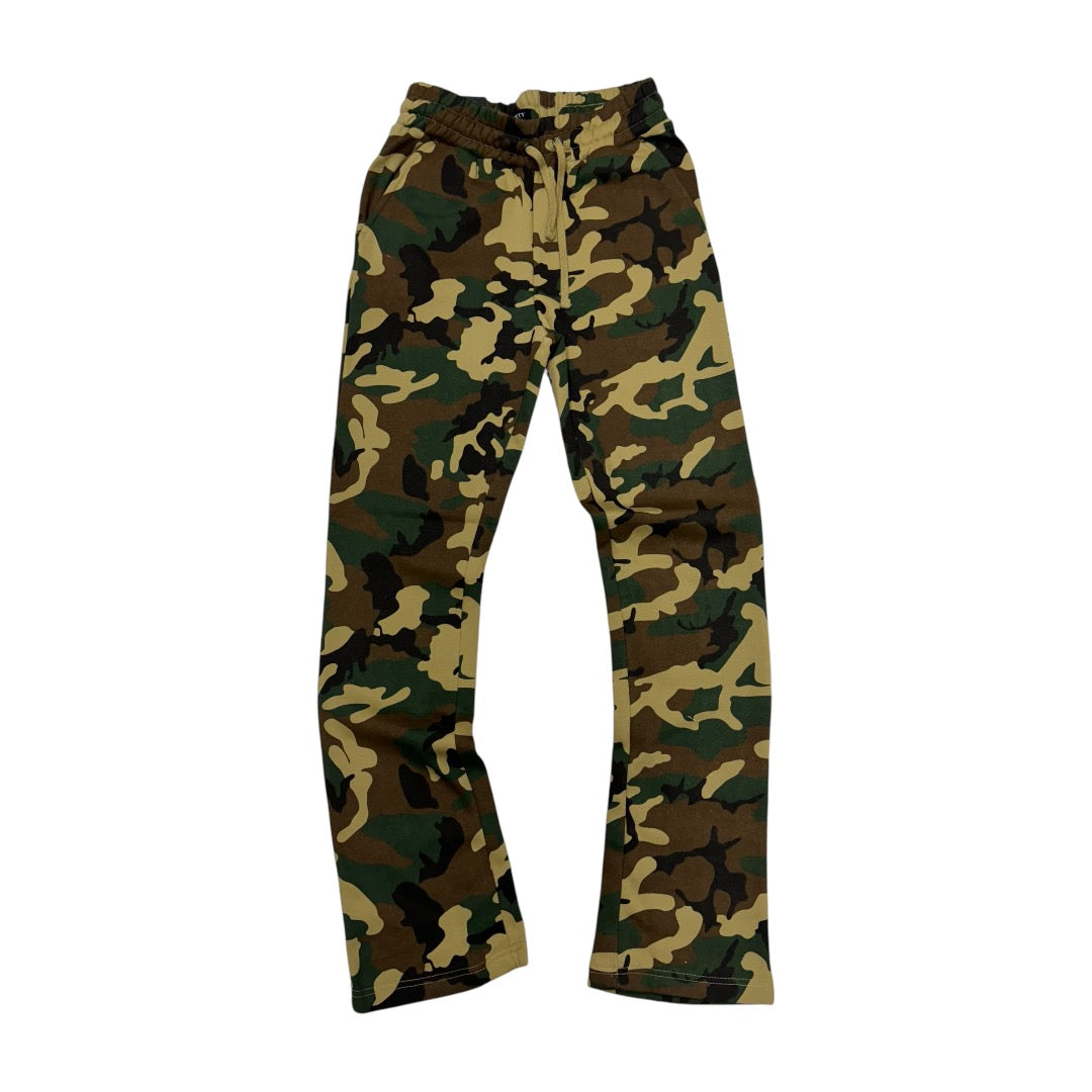 Mischief Stacked Sweat Pants woodland 23708