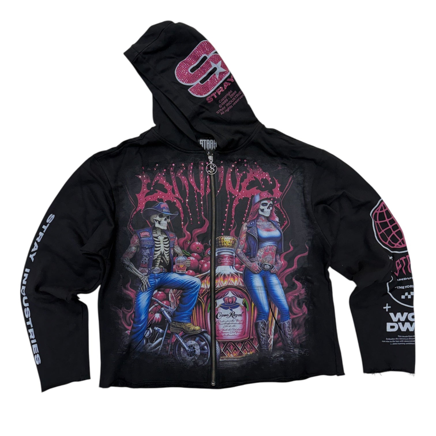 Stray - Country Side Zip Hoodie - Black - 1555