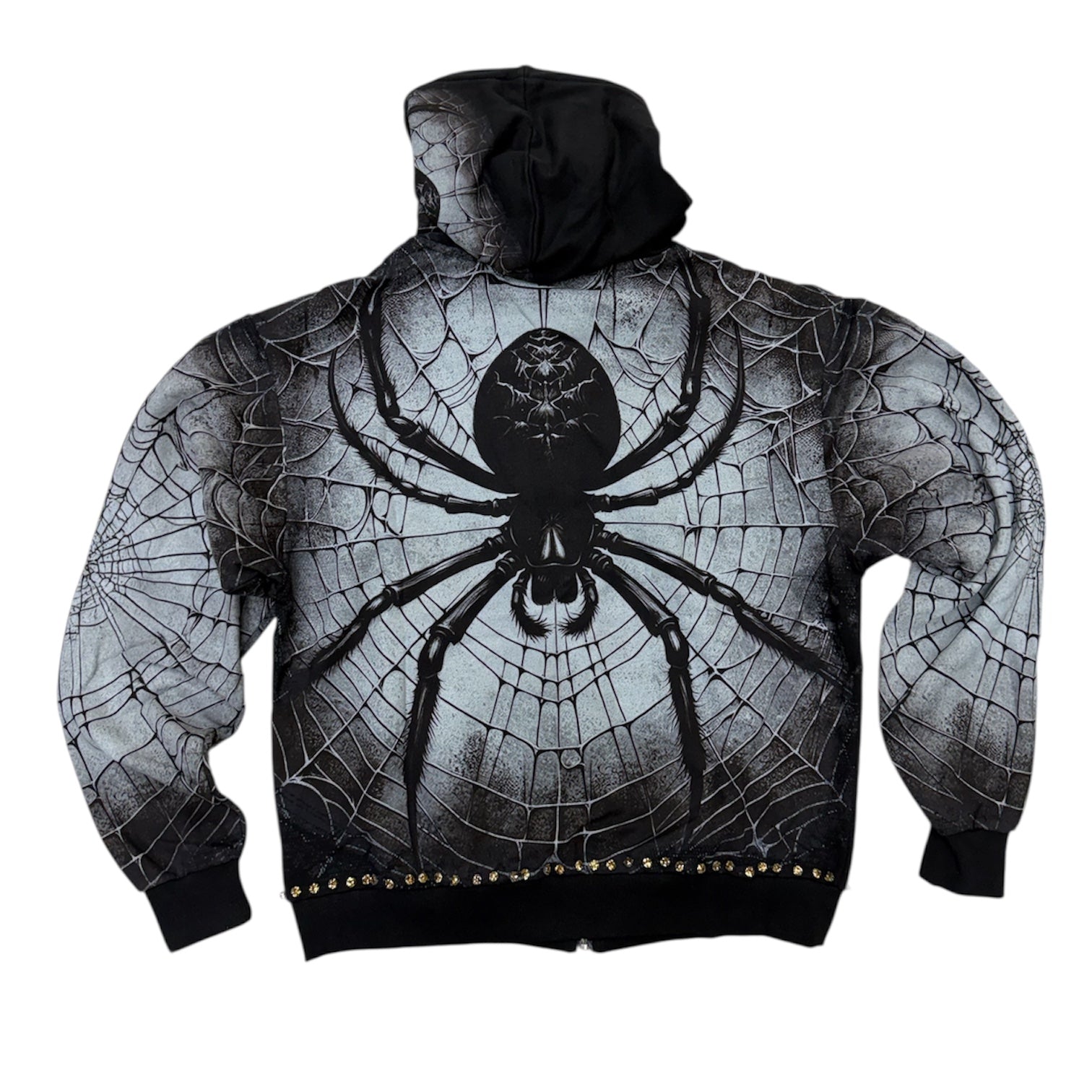 Stray - Web up Crystal Hoodie - Black - 1549