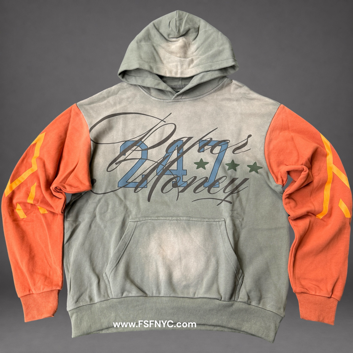 Paper Money - Multi Hoodie - Taupe