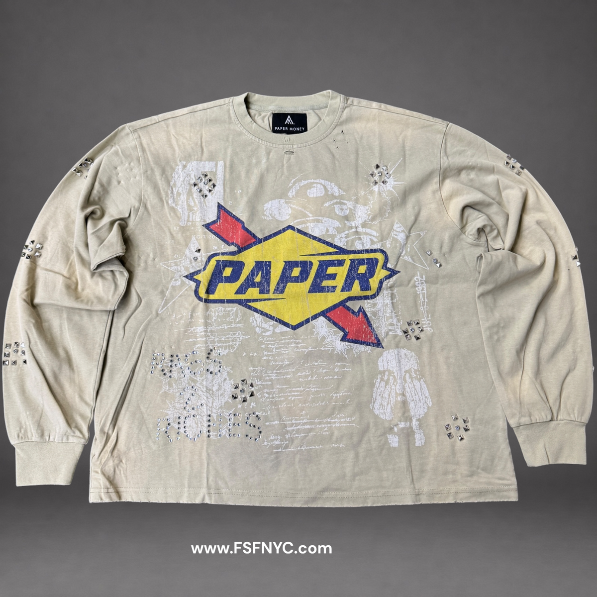 Paper Money - Fastlane Long Sleeve - Beige Sage