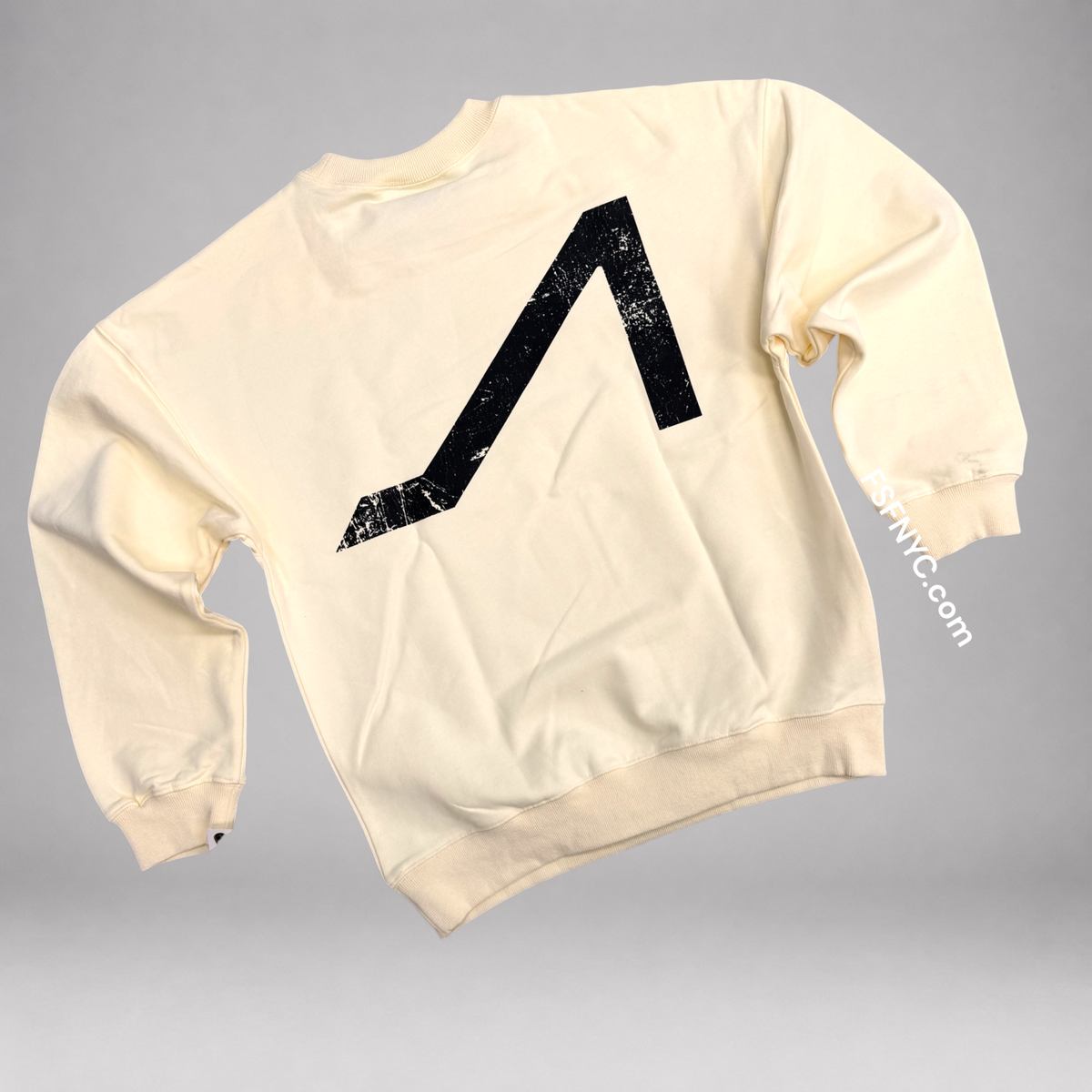 Apolinar - Comparison Destroys Crew Sweatshirt - Cream -  1945