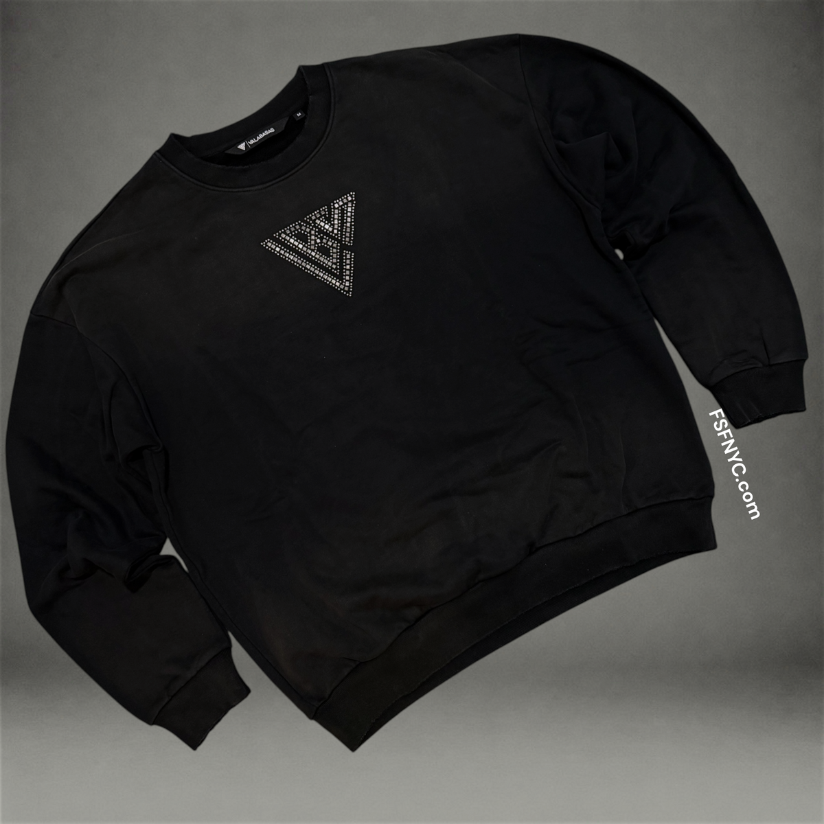 Valabasas - Grizzley Crew Sweatshirt - Vintage Fade Black - 1010