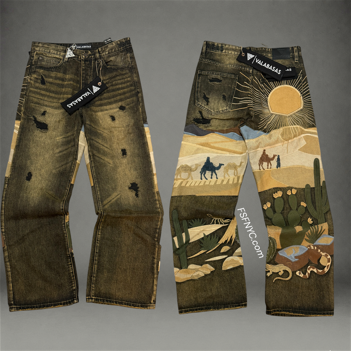 Valabasas - Sylvaren Straight Jeans - Vintage Black - 1038