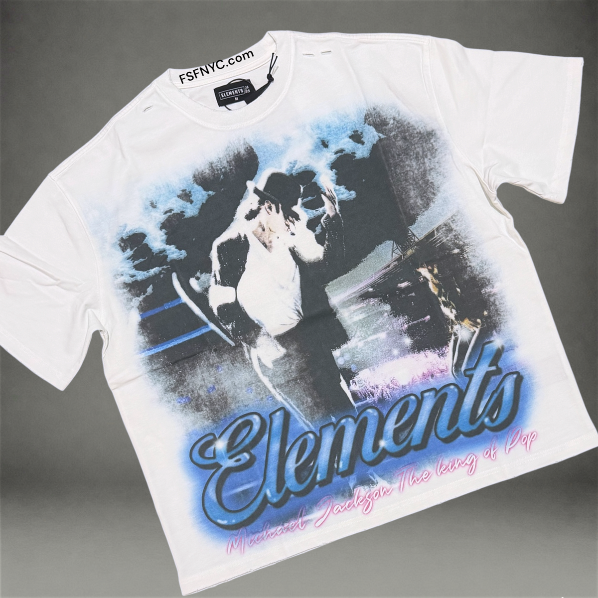 Elements of Art - Billie Jean Tee - White - EA-MJ