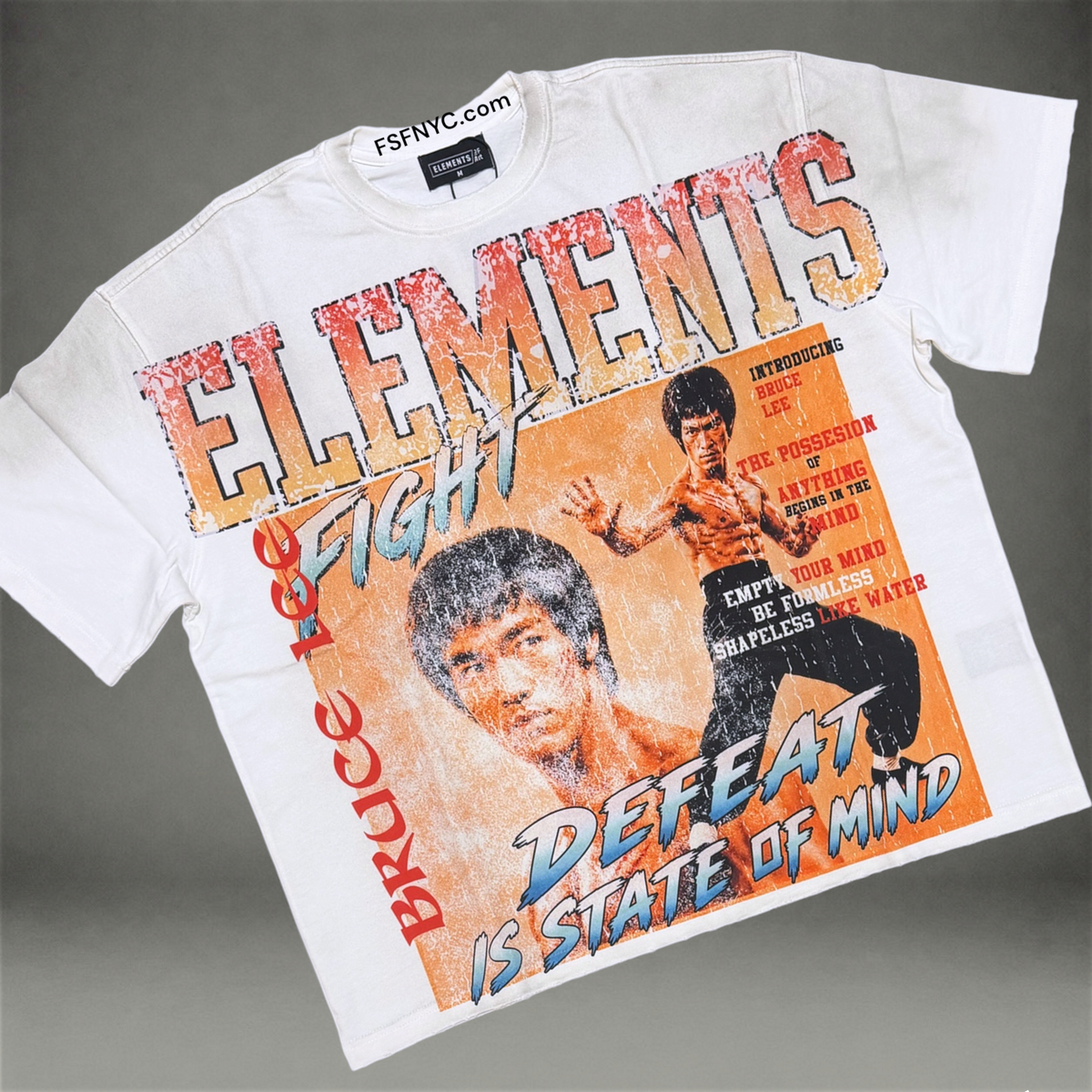 Elements of Art - State Of Mind Tee - White/Orange - EA-SoM
