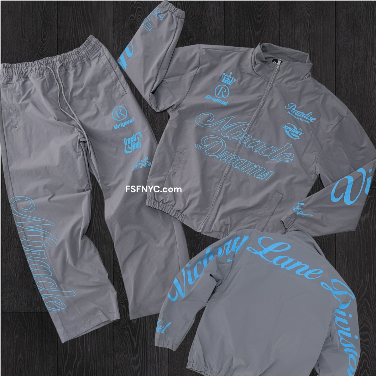 Rebel - Miracle & Dream Windbreaker Set - Grey - 812