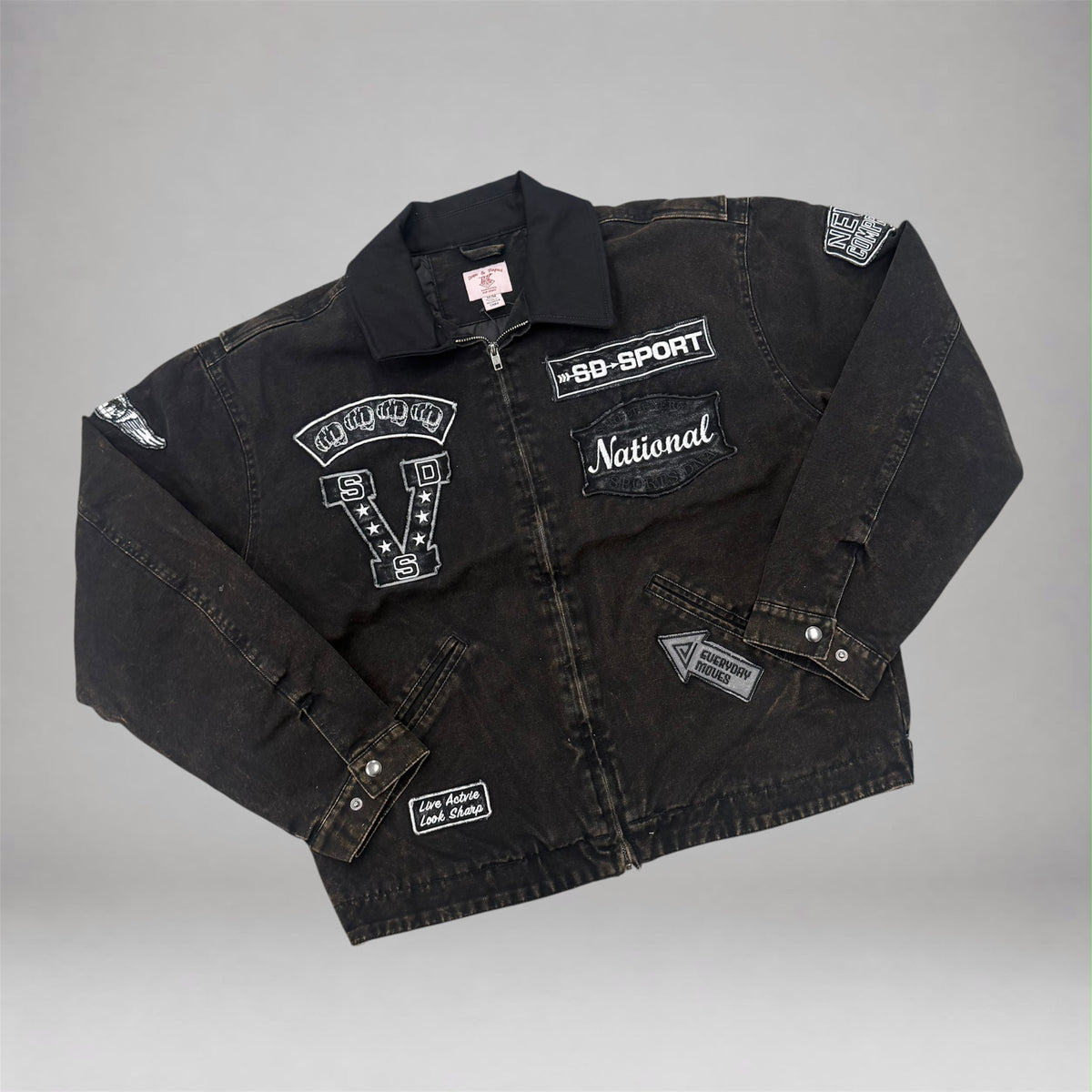 Property Canvas Patch Jacket - Black - 6203