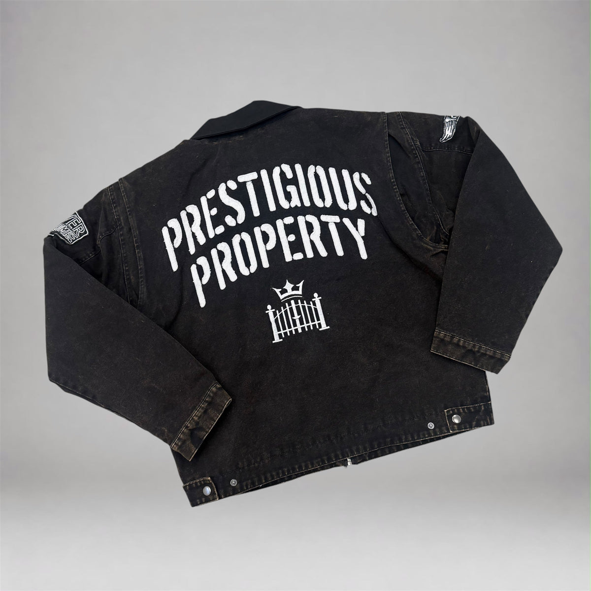 Property Canvas Patch Jacket - Black - 6203