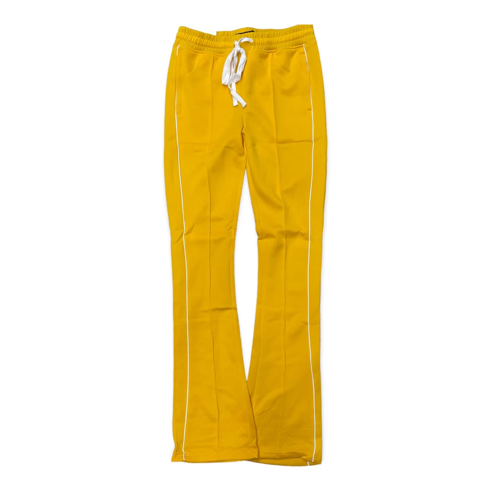 Rebel Stacked Flare Track  pants Gold  470