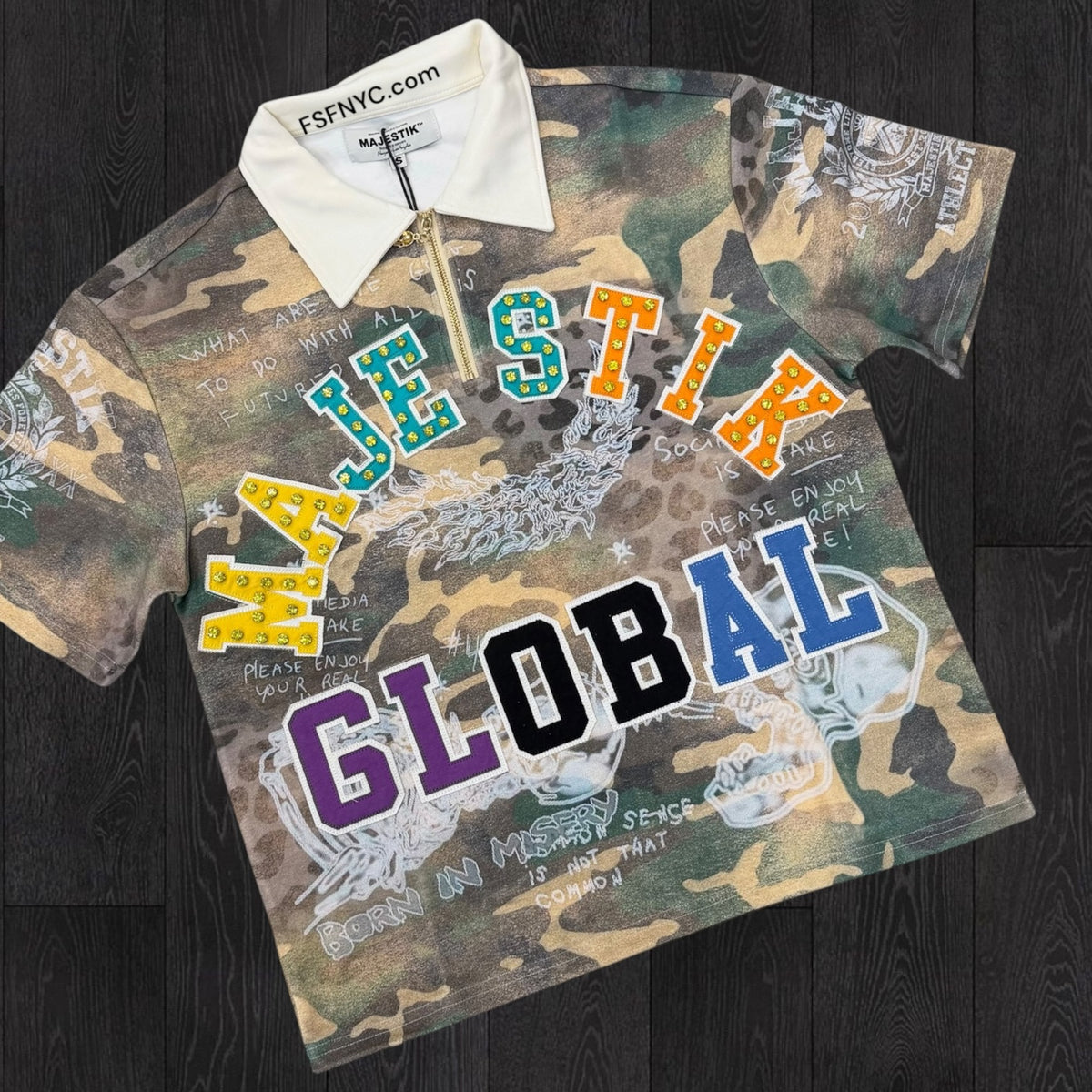 MSKTK - S”Polo w/patches & studs - w.Camo- 26840