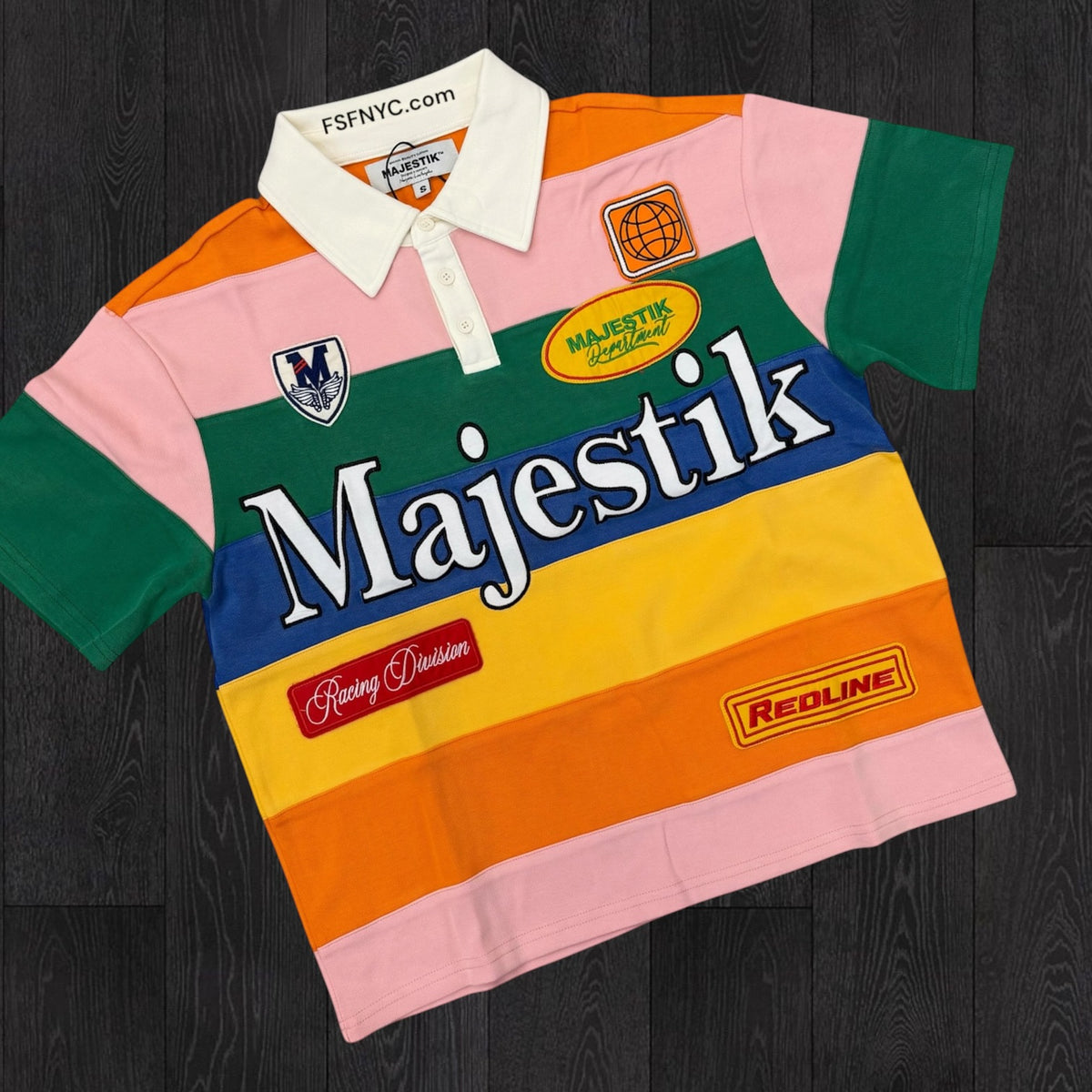 MSKTK - Strip Polo w/patches - Multi Color - 26820