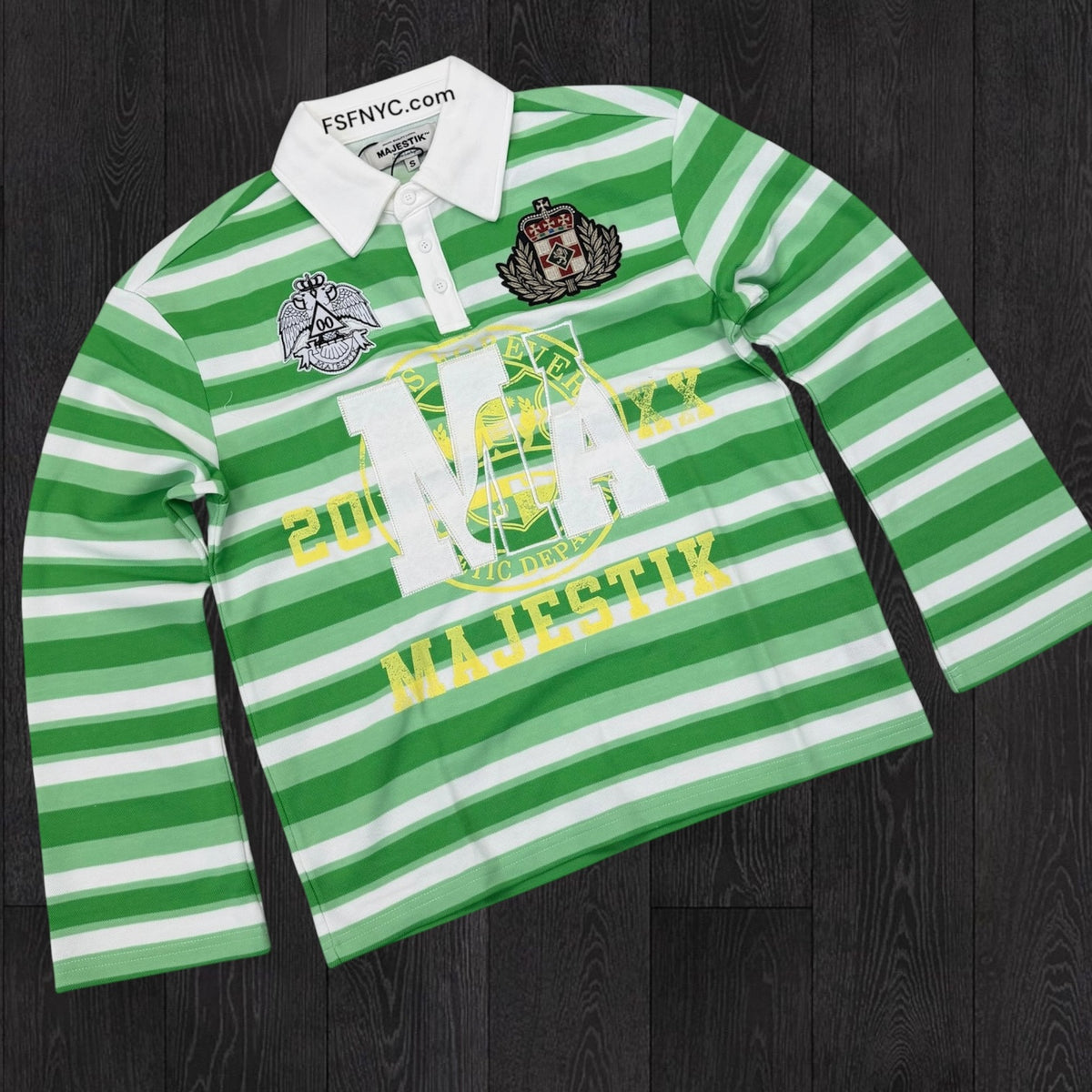 MJSTK - LS Polo Embroidery - Green - 26824