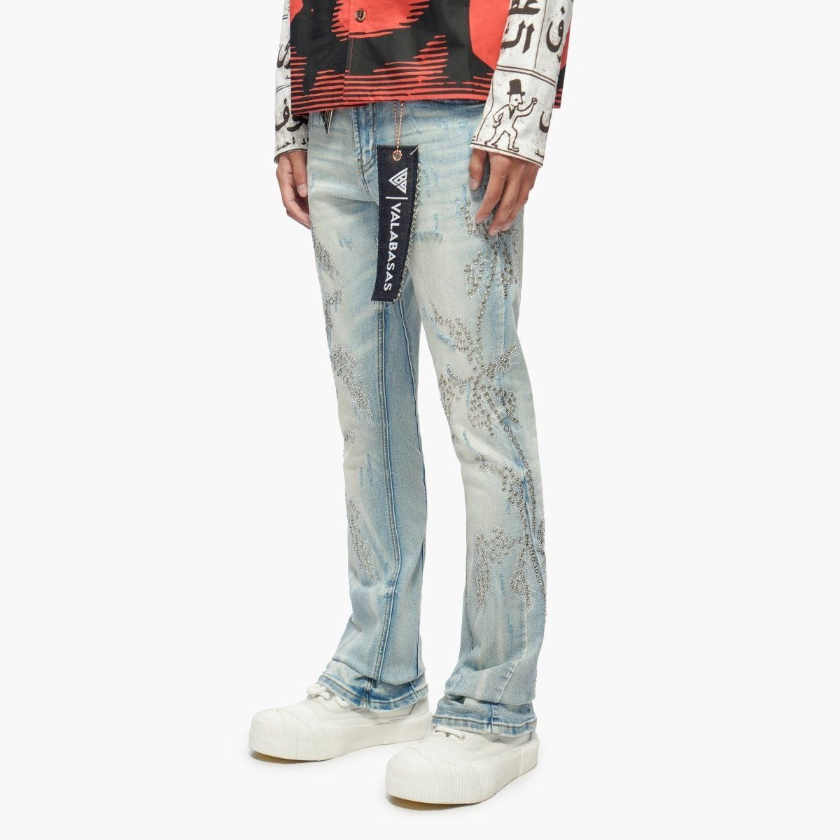 Valabasas - Oakmont Stacked Jeans - Light Blue Wash - 1142