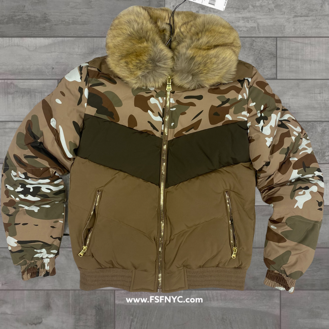 Jordan Craig Sugar Hill shiny Puffer jacket Camo 91548M