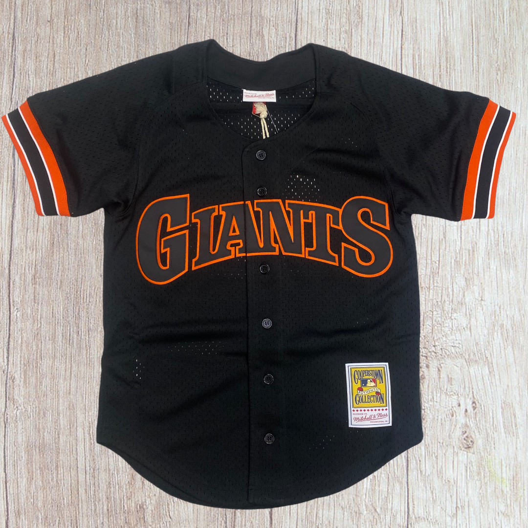 Mitchell&Ness MLB Jersey  Button SF Giants Black zi
