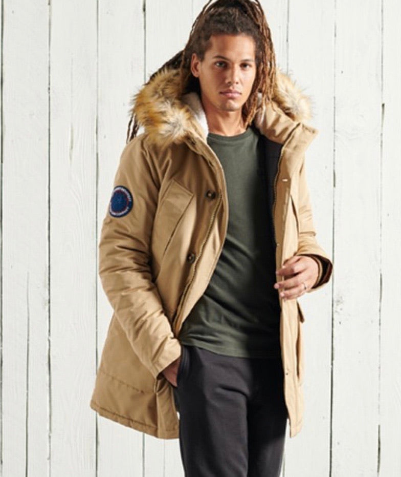 SuperDry Everest Parka Tan 0204A