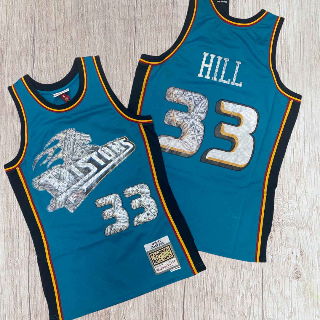 Mitchell&Ness Hologram 75h Anniversary Pistons Grant Hill Teal
