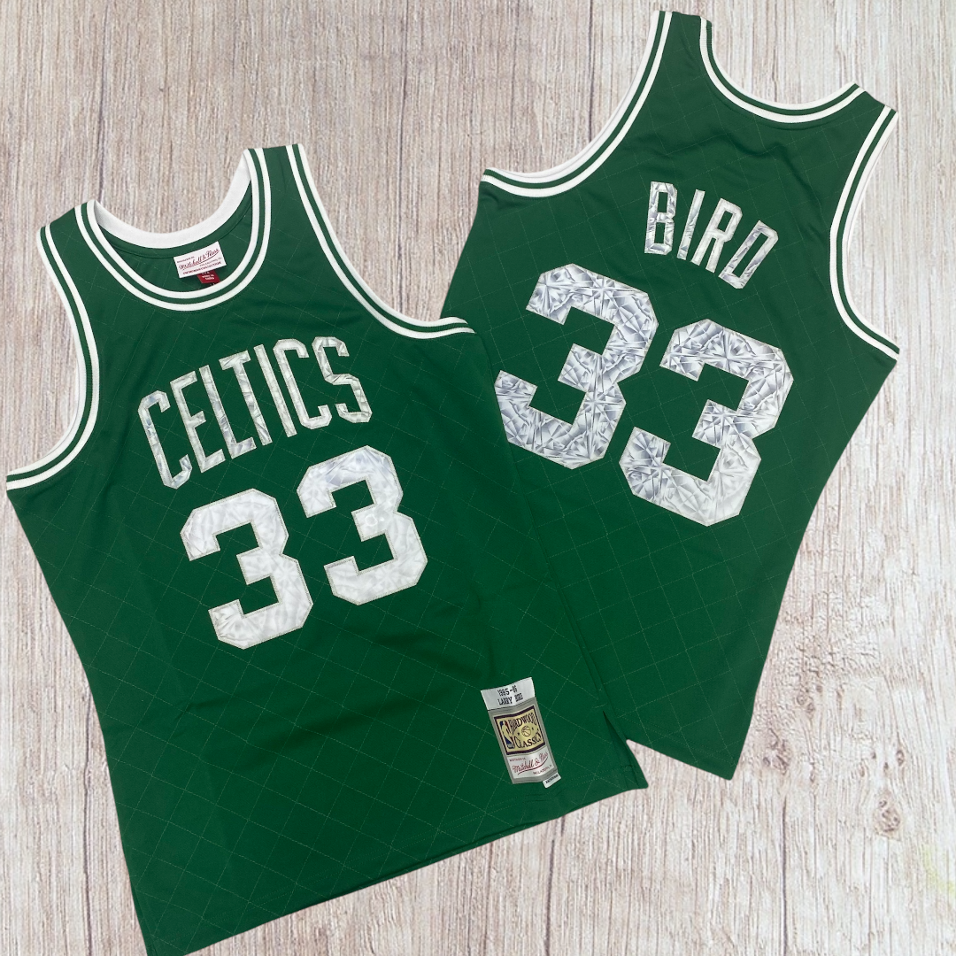 Mitchell&Ness Hologram 75h Anniversary Celtics Larry Bird Green zi