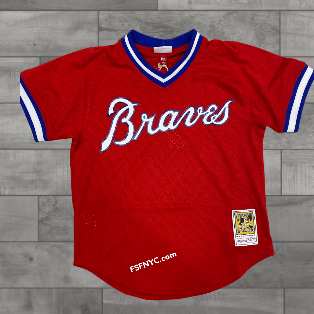 red braves throwback jersey