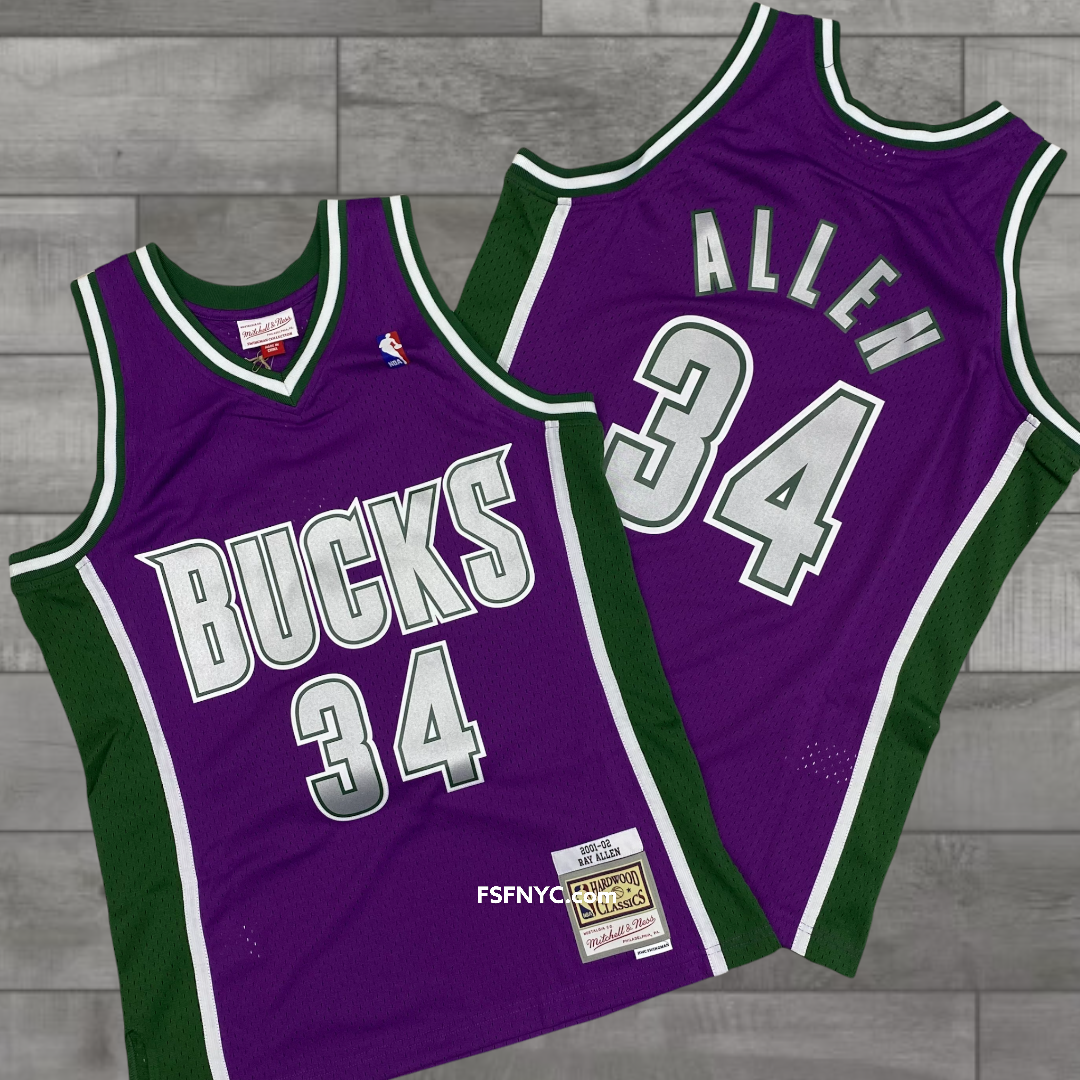 Mitchell&Ness NBA Swingman Jersey Bucks R.Allen Purple zi