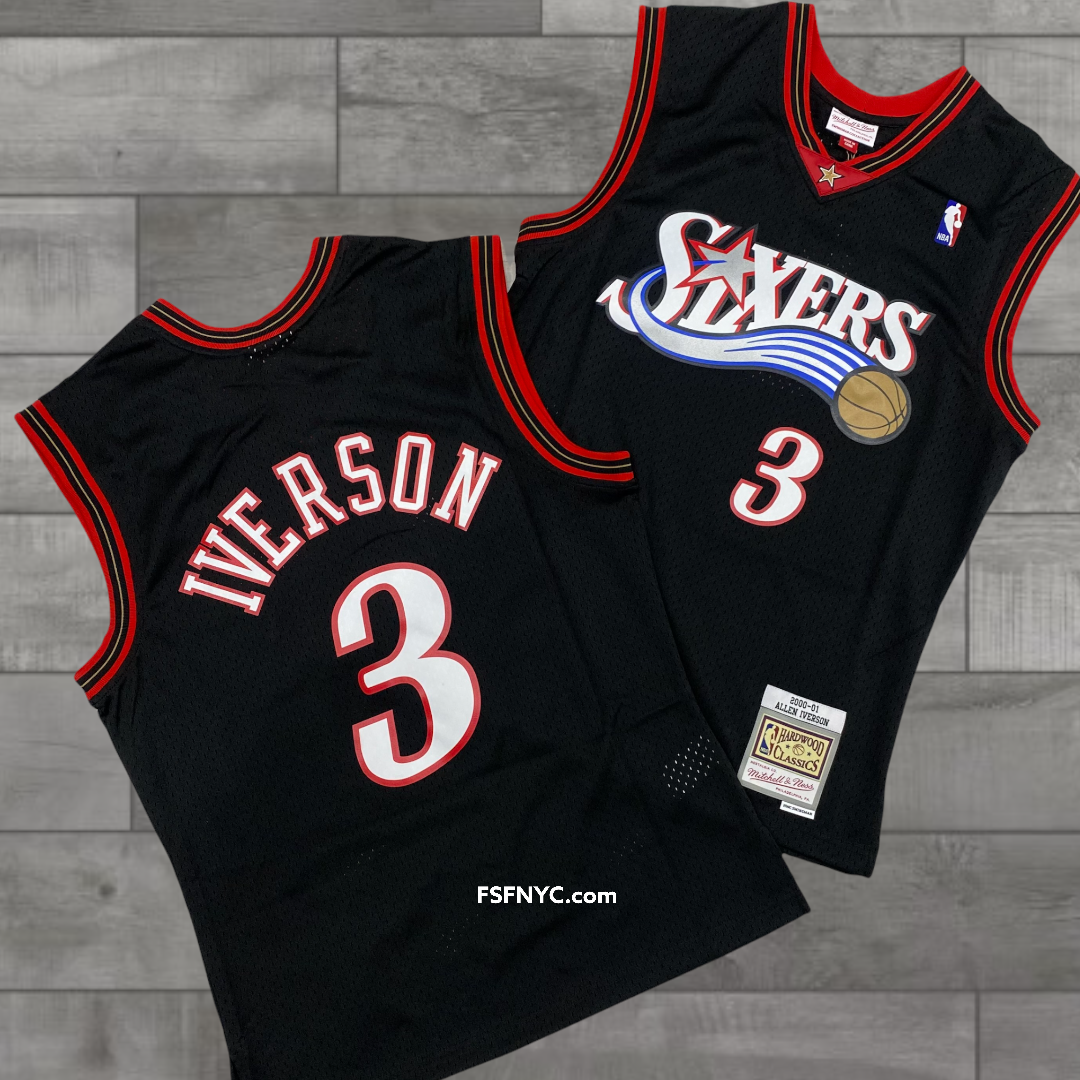 Mitchell&Ness NBA Swingman Jersey 76ERS A.Iverson Black
