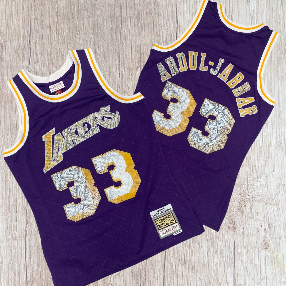 Mitchell&Ness Hologram 75h Anniversary Lakers K.Abduljabbar Purple