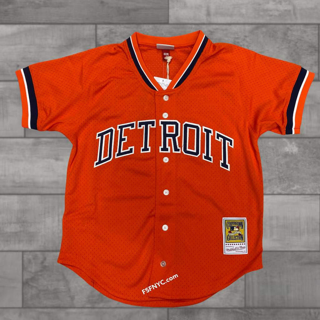 Noiz Detroit Baseball Jersey (Grey/Orange) S